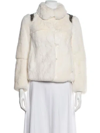Pre-owned Patrizia Pepe Fur Fur Jacket In Neutral