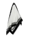 Patrizia Pepe Geometric Silk Print Scarf In White