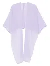 Patrizia Pepe Georgette Stole In Purple