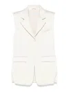 Patrizia Pepe Satin-finish Waistcoat