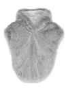 Patrizia Pepe Collar Jacket In Gray