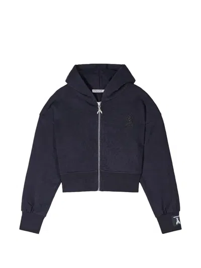 Patrizia Pepe Girl Kids' 코튼 후디 In Blue