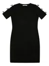 Patrizia Pepe Girl Bow-detail Mini Dress In Black