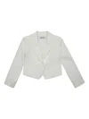 Patrizia Pepe Girl Button-fastening Blazer In Red