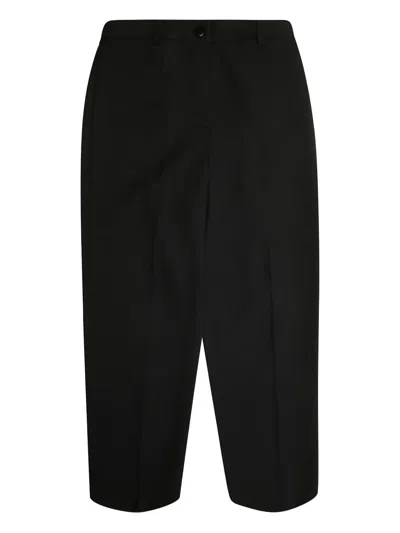 Patrizia Pepe Girl Kids' Button-fastening Trousers In Black