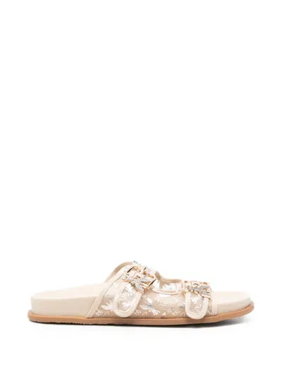Patrizia Pepe Girl Kids' Fly-motif Sandals In Gold