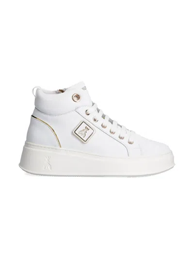 Patrizia Pepe Girl Logo-plaque Sneakers In 黑色