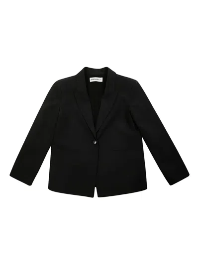Patrizia Pepe Girl Kids' Single-breasted Blazer In Black