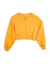 Patrizia Pepe Girl Toddler Girl Sweatshirt Yellow Size 6 Cotton In Orange