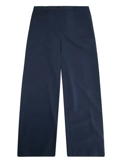 Patrizia Pepe Girl Tonal-stitching Trousers In Blue