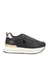 Patrizia Pepe Girl Woman Sneakers Black Size 8 Textile Fibers