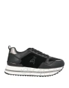 Patrizia Pepe Girl Woman Sneakers Black Size 8 Textile Fibers