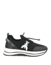 Patrizia Pepe Girl Woman Sneakers Black Size 8 Textile Fibers