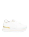 Patrizia Pepe Girl Woman Sneakers White Size 8 Textile Fibers