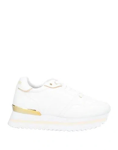 Patrizia Pepe Girl Woman Sneakers White Size 8 Textile Fibers