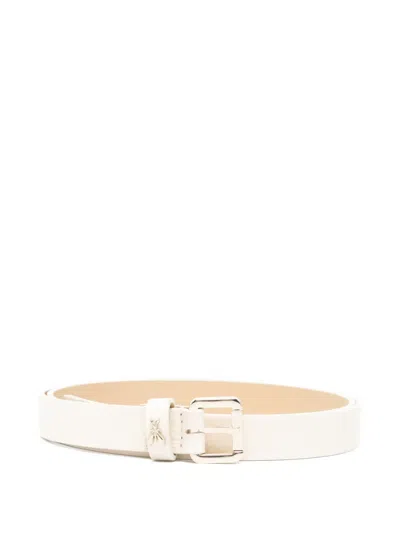 Patrizia Pepe Grained Fly Belt In Neutral