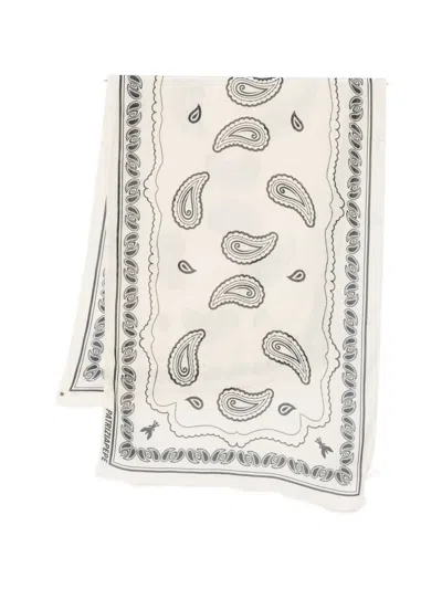 Patrizia Pepe Graphic-print Scarf In Neutral