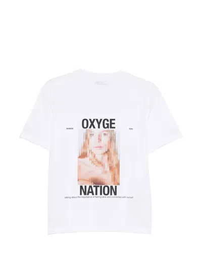 Patrizia Pepe Graphic Print T-shirt In White