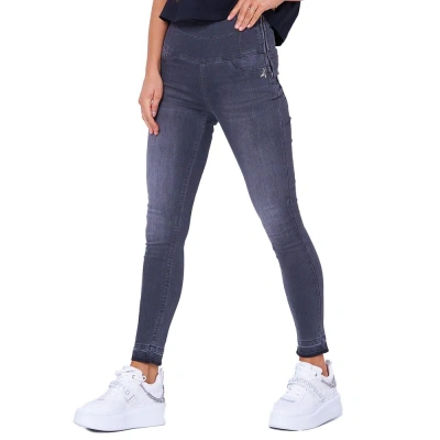 Patrizia Pepe Grey Cotton Jeans & Trouser