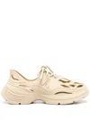 Patrizia Pepe Gummy Pepe Sneakers And Socks (set Of Three) In Neutrals