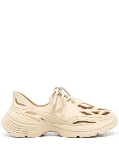 Patrizia Pepe Gummy Pepe Sneakers And Socks (set Of Three) In Neutrals