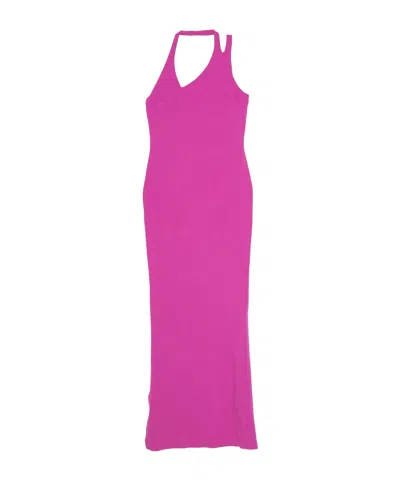 PATRIZIA PEPE HALTER NECK MAXI DRESS