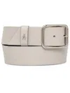 Patrizia Pepe Logo Plaque Belt In Neutrals