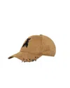 Patrizia Pepe Embroidered Ring-detail Baseball Cap In Brown