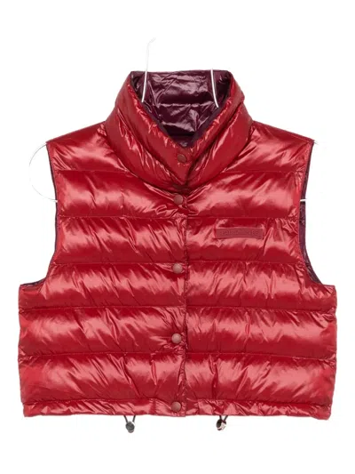 Patrizia Pepe High-neck Padded Jacket In Red