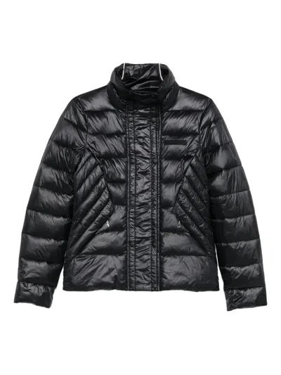 Patrizia Pepe High-neck Quilted Jacket In Black