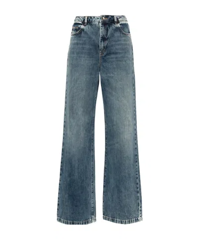 Patrizia Pepe High-rise Straight-leg Jeans In Blue