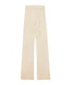 Patrizia Pepe Pantalone In Raso Con Cinturino Beige In Neutral