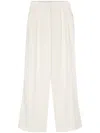 Patrizia Pepe High-waist Palazzo Trousers In Neutrals