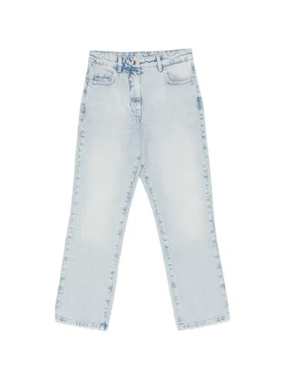 Patrizia Pepe High-waist Straight Jeans In Blue