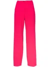 Patrizia Pepe High-waist Tailored Trousers In Pink