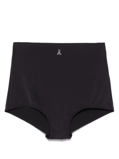Patrizia Pepe High-waisted Briefs In Black