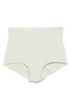 Patrizia Pepe High-waisted Briefs In Green