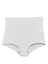 Patrizia Pepe High-waisted Briefs In Grey