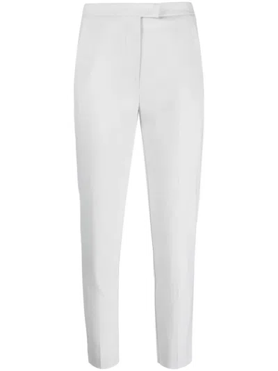 Patrizia Pepe High-waisted Cigarette Pants In Grey