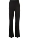 Patrizia Pepe High-waisted Slim Trousers In Black