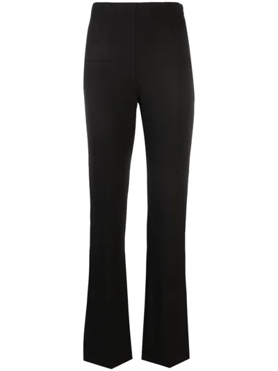 Patrizia Pepe High-waisted Slim Trousers In Black