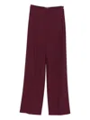 Patrizia Pepe High-waisted Wide-leg Trousers In Gold