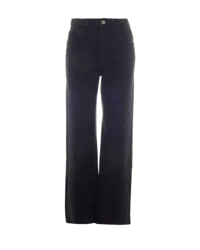 Patrizia Pepe High-rise Wide-leg Jeans In Blue