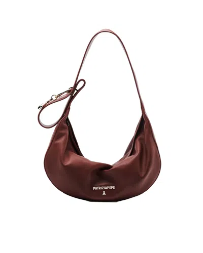 Patrizia Pepe Hobo Bag In Brown