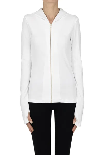 Patrizia Pepe Hooded Cardigan In White
