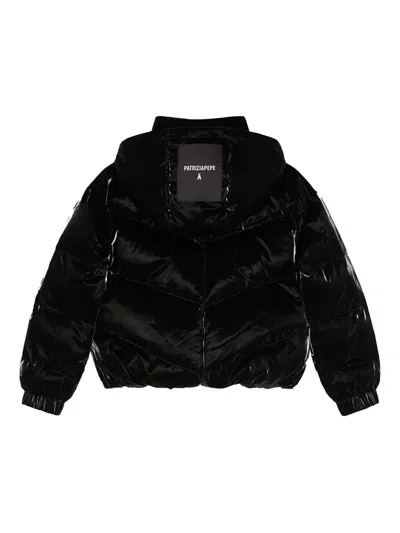Patrizia Pepe Kids' Hooded Puffer Jacket In Black
