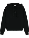 Patrizia Pepe Logo-print Cotton Hoodie In Black  