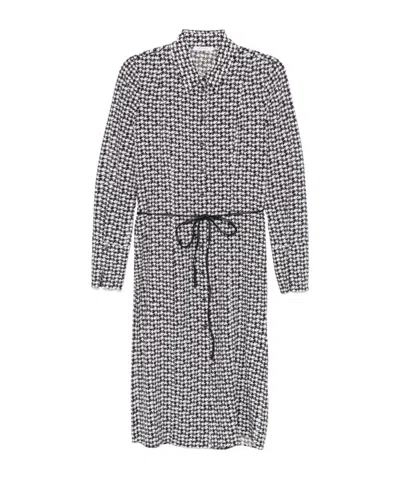 Patrizia Pepe Houndstooth-pattern Midi Dress
