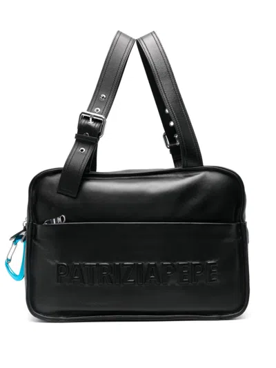 Patrizia Pepe (im)perfection Shoulder Bag In Black