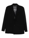 Patrizia Pepe (im)perfection Single-breasted Reversible Jacket In Black